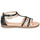 Schoenen Meisjes Sandalen / Open schoenen Geox SANDAL KARLY GIRL Zwart / Goud