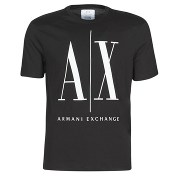 Textiel Heren T-shirts korte mouwen Armani Exchange HULO Zwart