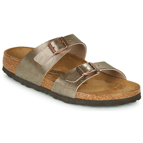 Schoenen Dames Leren slippers Birkenstock SYDNEY Brons