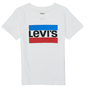 Textiel Kinderen T-shirts korte mouwen Levi's SPORTSWEAR LOGO TEE Wit