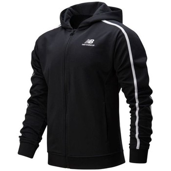 Textiel Heren Vesten / Cardigans New Balance ATHLETICS TRACK HOODIE Zwart