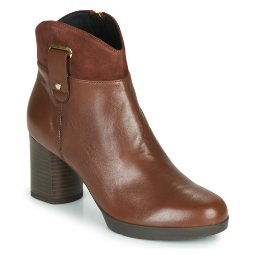 Schoenen Dames Enkellaarzen Geox ANYLLA MID Brown