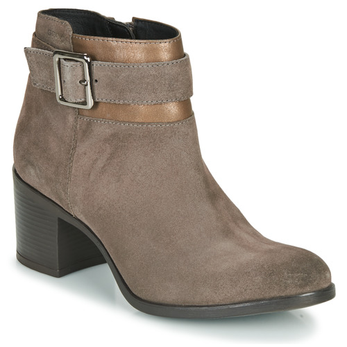 Schoenen Dames Enkellaarzen Geox NEW ASHEEL Beige