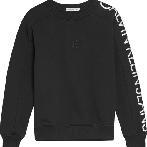 Textiel Meisjes Sweaters / Sweatshirts Calvin Klein Jeans IG0IG00691-BEH Zwart