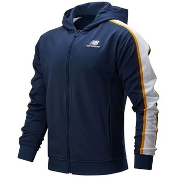 Textiel Heren Vesten / Cardigans New Balance ATHLETICS TRACK HOODIE Blauw