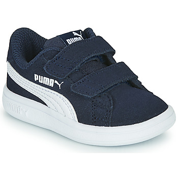 Schoenen Jongens Lage sneakers Puma SMASH INF Marine / Wit