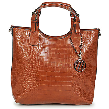 Tassen Dames Handtassen kort hengsel Moony Mood EMIRA CROCO Brown