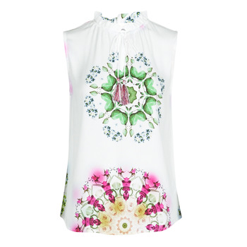 Textiel Dames Mouwloze tops Desigual ROSEN Wit