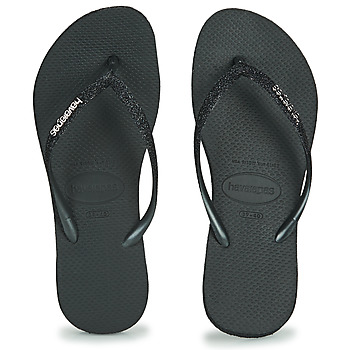 Schoenen Dames Slippers Havaianas SLIM SPARKLE II Zwart