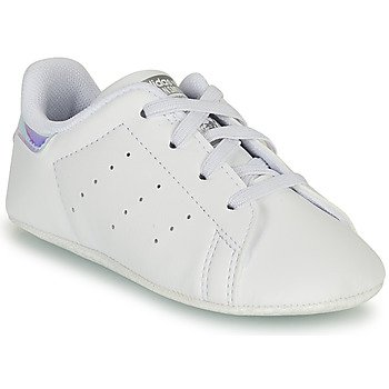 Schoenen Meisjes Lage sneakers adidas Originals STAN SMITH CRIB Wit / Zilver