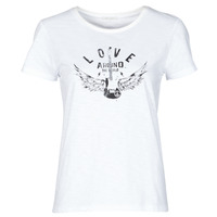 Textiel Dames T-shirts korte mouwen Ikks BS10185-11 Ecru