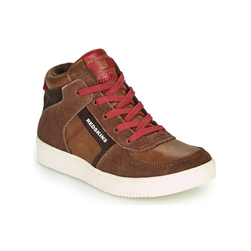 Schoenen Jongens Hoge sneakers Redskins LAVAL KID Brown / Rood