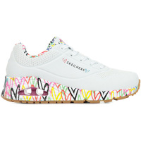 Schoenen Dames Sneakers Skechers Uno Loving Love Wit