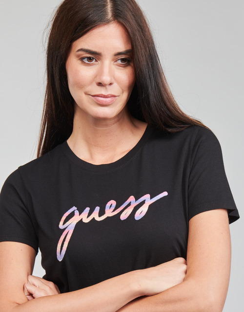 Guess SS SUNSET GRADIENT LOGO Zwart / Multicolour