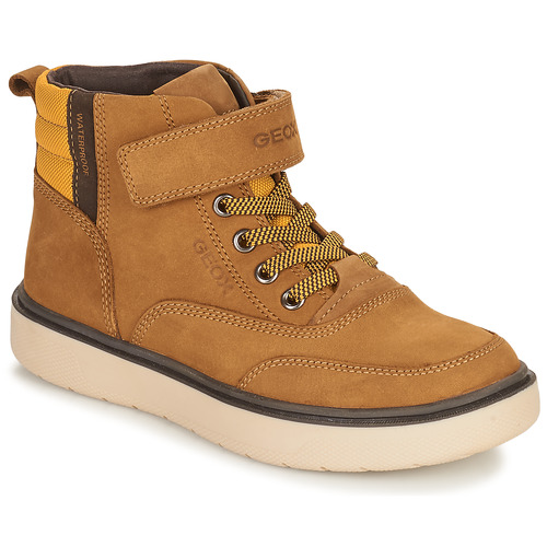 Schoenen Jongens Hoge sneakers Geox RIDDOCK WPF  camel