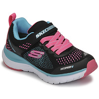 Schoenen Meisjes Lage sneakers Skechers ULTRA GROOVE Zwart / Roze / Blauw