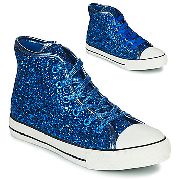 Schoenen Meisjes Hoge sneakers Citrouille et Compagnie OUTIL PAILLETTES Blauw