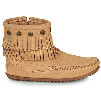 Minnetonka DOUBLE FRINGE SIDE ZIP BOOT