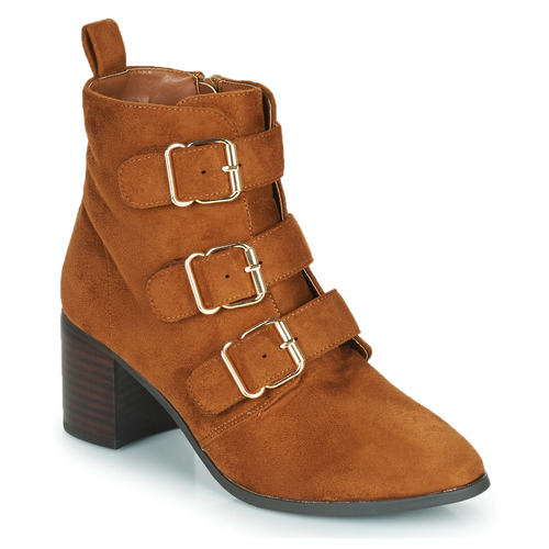 Schoenen Dames Laarzen Moony Mood PAOLA  camel