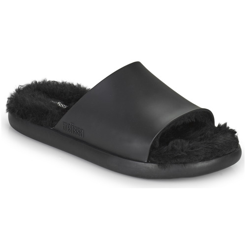 Schoenen Dames Slippers Melissa MELISSA FLUFFY SIDE AD Zwart