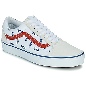 Schoenen Lage sneakers Vans OLD SKOOL Wit / Blauw