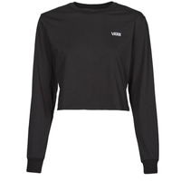 Textiel Dames T-shirts met lange mouwen Vans JUNIOR V LS CROP Zwart