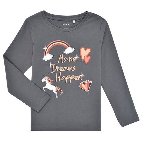 Textiel Meisjes T-shirts met lange mouwen Name it NMFVEEN LS TOP Wit