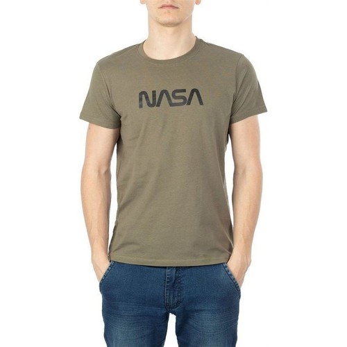 Textiel Heren T-shirts & Polo’s Nasa BIG WORM O NECK Groen