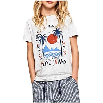 Textiel Jongens T-shirts korte mouwen Pepe jeans  Grijs