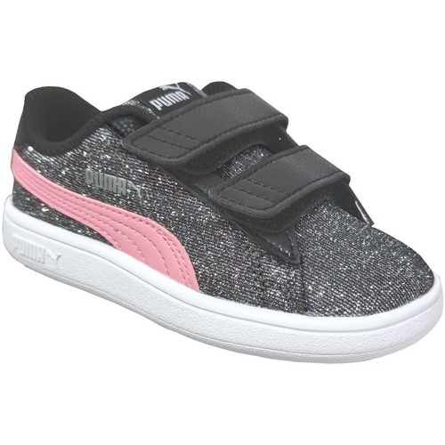 Schoenen Meisjes Lage sneakers Puma Smash v2glitz glamv inf-38 Roze