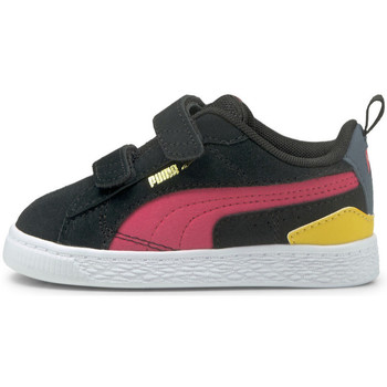 Schoenen Meisjes Sneakers Puma Suede bloc v inf Zwart