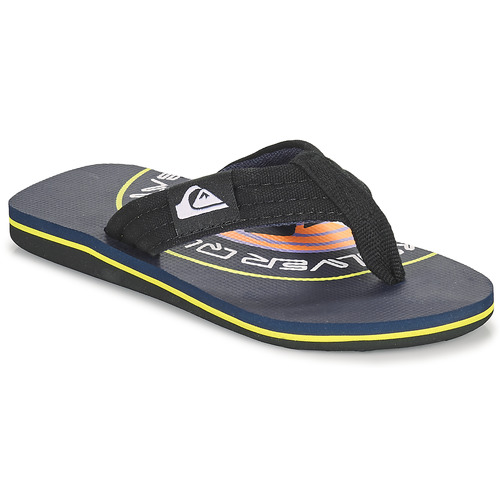 Schoenen Jongens Slippers Quiksilver MOLOKAI LAYBACK YOUTH Zwart / Marine