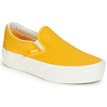 Schoenen Dames Instappers Vans Classic Slip-On Platform Geel