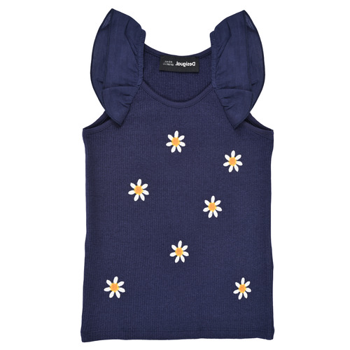 Textiel Meisjes Mouwloze tops Desigual GARBO Marine