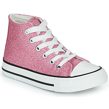 Schoenen Meisjes Hoge sneakers Citrouille et Compagnie OUTIL PAILLETTES Roze