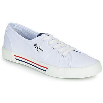 Schoenen Dames Lage sneakers Pepe jeans BRADY W BASIC Wit