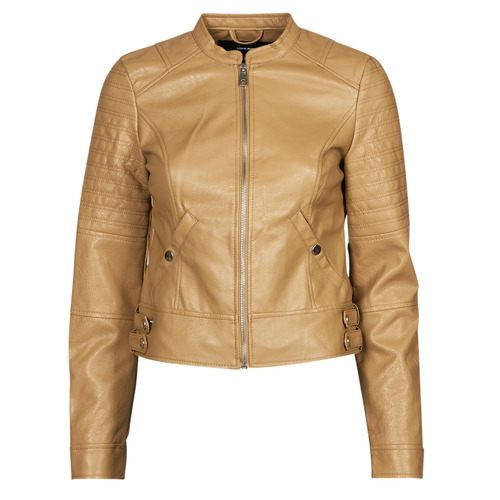 Textiel Dames Leren jas / kunstleren jas Vero Moda VMLOVE Cognac