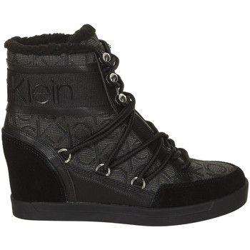 Schoenen Dames Enkellaarzen Calvin Klein Jeans B4E00189-BLACK-BLACK Zwart