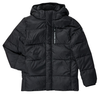 Textiel Jongens Dons gevoerde jassen Calvin Klein Jeans ESSENTIAL SHORT PUFFER JACKET Zwart