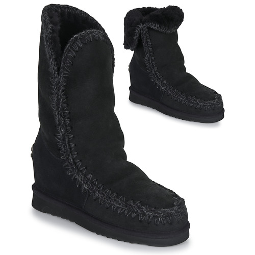 Schoenen Dames Laarzen Mou ESKIMO INNER TALL Zwart