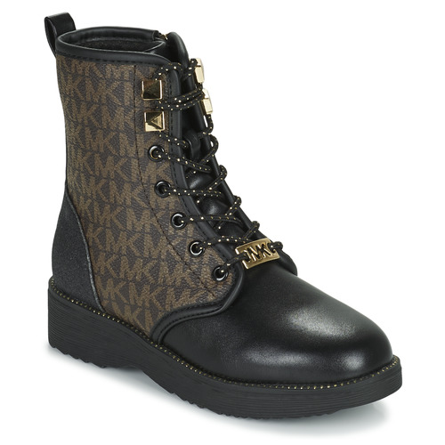 Schoenen Meisjes Laarzen MICHAEL Michael Kors HASKELL Zwart / Brown