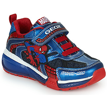 Schoenen Jongens Lage sneakers Geox J BAYONYC BOY B Blauw / Rood