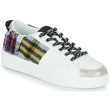 Schoenen Dames Lage sneakers Desigual FANCY TARTAN Wit / Geblokt