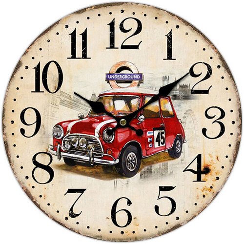 Wonen Klokken Signes Grimalt Mini Wall Clock Rood