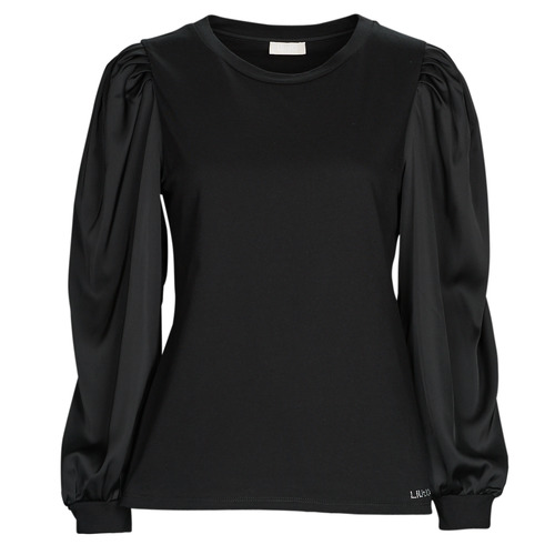 Textiel Dames T-shirts met lange mouwen Liu Jo WF2388 Zwart