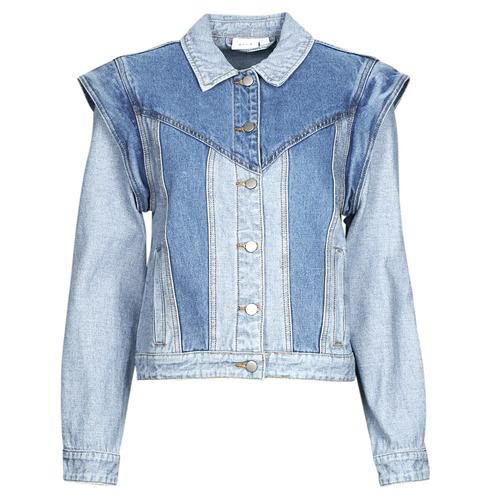 Textiel Dames Spijker jassen Vila VIMALUSA L/S 2IN1 DENIM Blauw / Clair