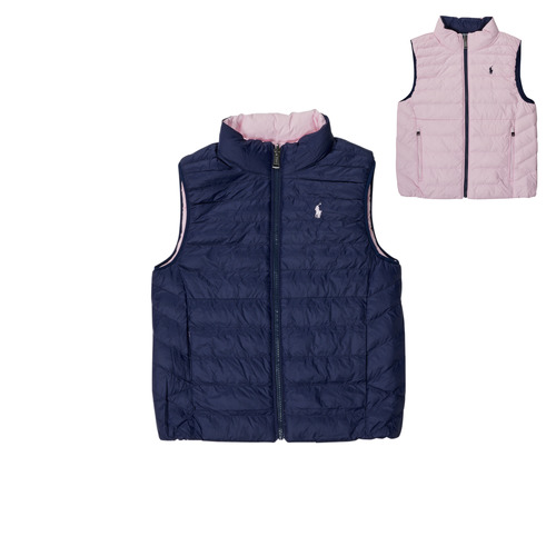 Textiel Meisjes Dons gevoerde jassen Polo Ralph Lauren 321875513004 Marine / Roze