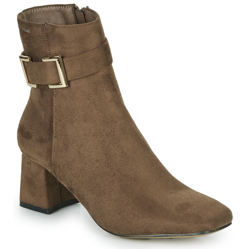 Schoenen Dames Enkellaarzen Moony Mood VERONICA  camel