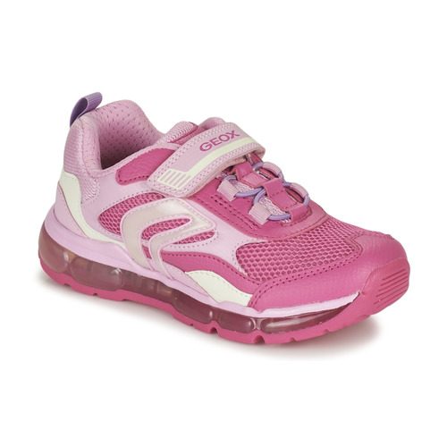 Schoenen Jongens Lage sneakers Geox J ANDROID G. D - MESH+ECOP.BOT Roze