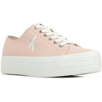 Schoenen Dames Sneakers Calvin Klein Jeans Vulcanized Flatform Laceup Roze